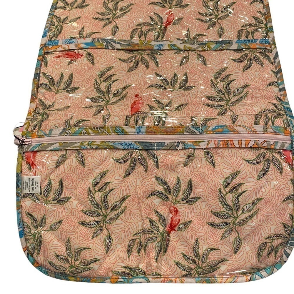 Vera Bradley Hanging Accessory Organizer Travel Bag Jewelry Rain Forest Canopy - Picture 6 of 14